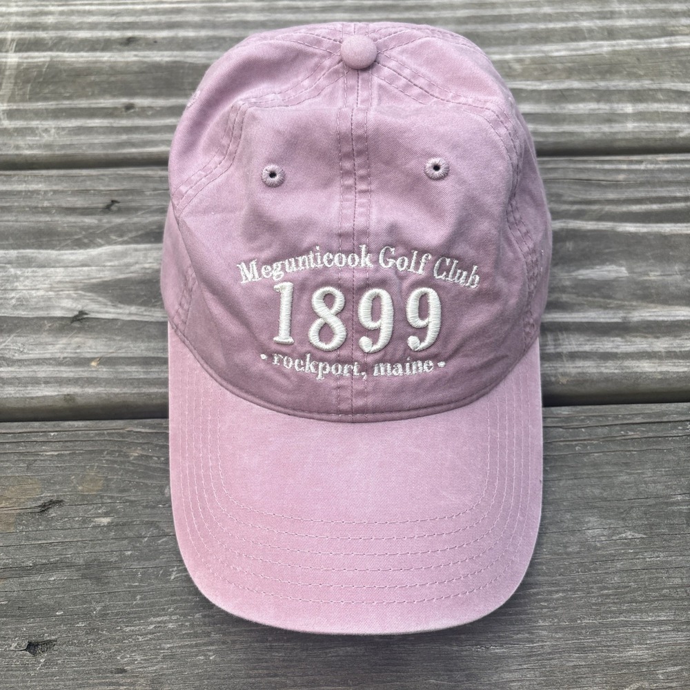 Megunticook Golf Club 1899 Rockport Maine Strapback Baseball Hat Cap Adjustable
